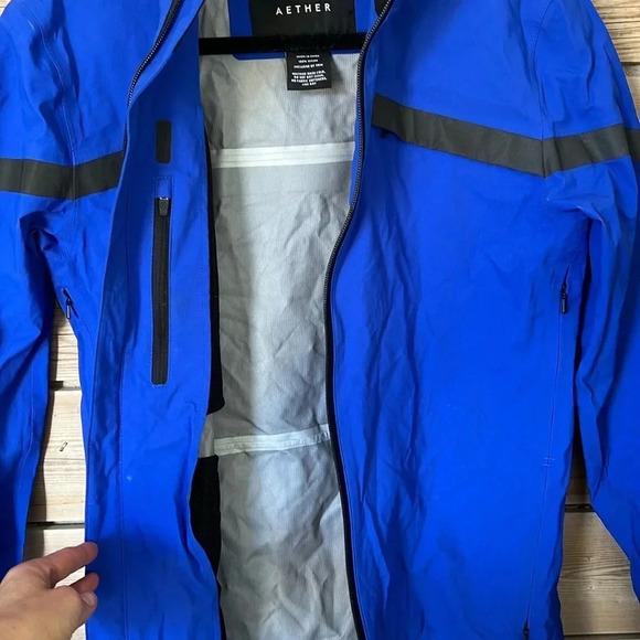 Aether Men’s Technical Waterproof Windbreaker Blue Cycling Jacket 0 X-Small - Picture 9 of 12